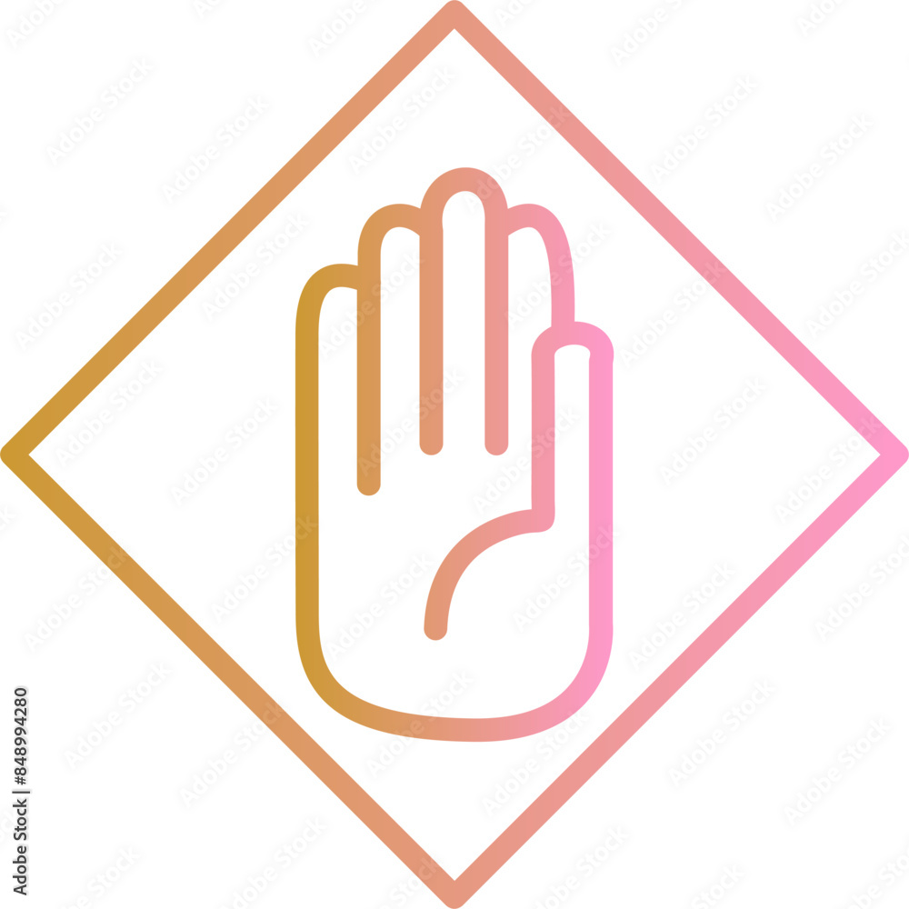 Obraz premium Halt Vector Icon