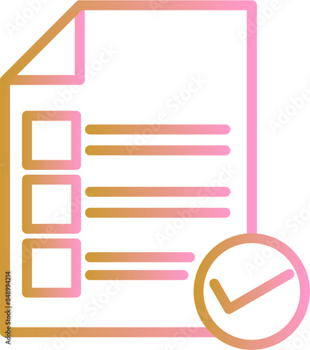 Valid Document Vector Icon
