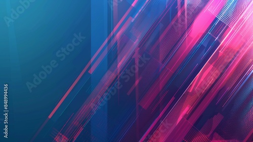 Abstract light streaks against blue background design