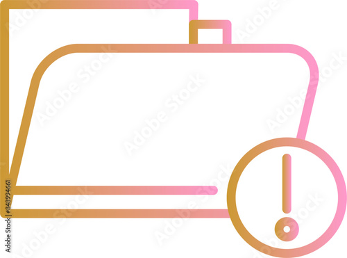 Vulnerable Folder Vector Icon