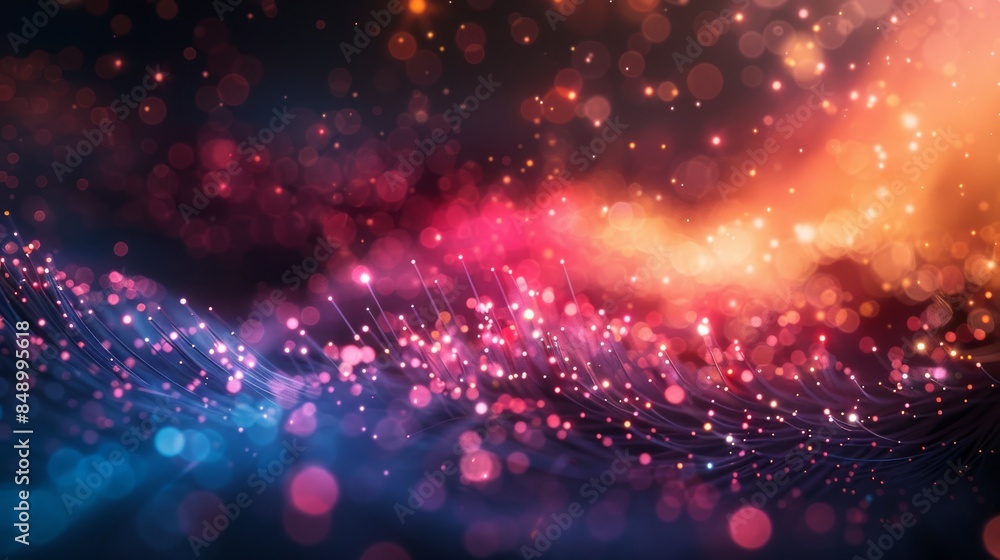 Abstract Bokeh and Light Streaks Background Abstract Bokeh and Light Streaks Background