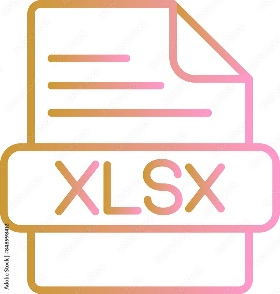 XLSX Vector Icon XLSX Vector Icon