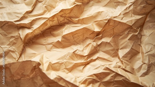 Wallpaper Mural Close up of wrinkled brown paper as a background Torontodigital.ca