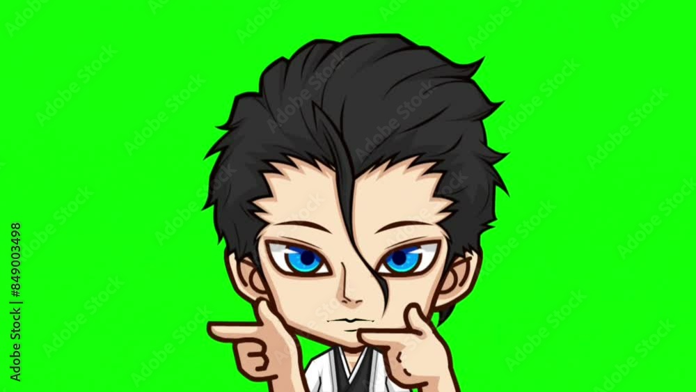 animation cartoon anime dialog and talking green screen background animation cartoon anime dialog and talking green screen background