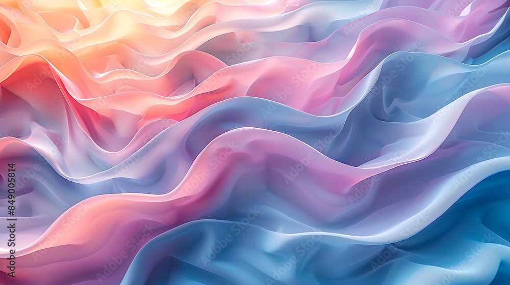 An abstract background with soft, pastel-colored ellipses, shades of sky blue and blush pink, hd quality, digital rendering, smooth transitions, geometric design, modern aesthetic. An abstract background with soft, pastel-colored ellipses, shades of sky blue and blush pink, hd quality, digital rendering, smooth transitions, geometric design, modern aesthetic.