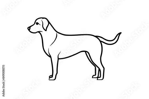 isolated black silhouette of a dog collection  Set of dog silhouette vector  Dog Line art