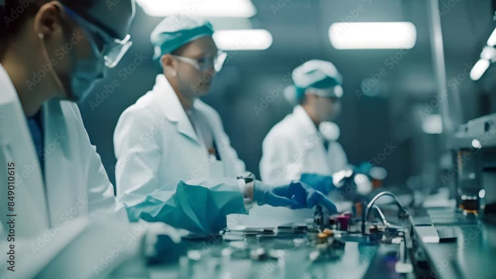Technician Working on Circuit Board in Lab Generative AI Technician Working on Circuit Board in Lab Generative AI