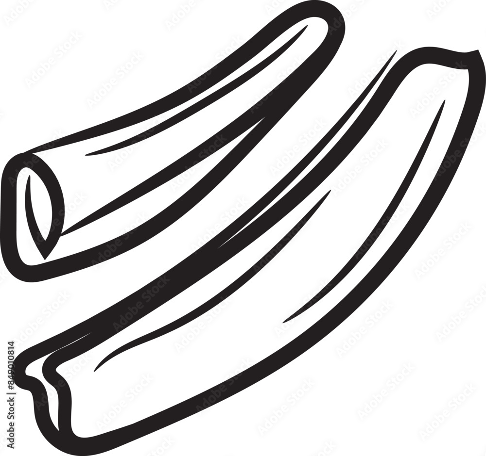 Illustration of a hand-drawn cinnamon icon Illustration of a hand-drawn cinnamon icon