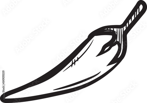 Wallpaper Mural Ilustrasi simpel icon chili Torontodigital.ca