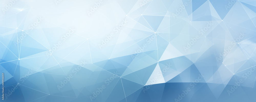 Obraz premium Abstract background for an innovation program proposal with combination of white and light blue colour in geometrical design