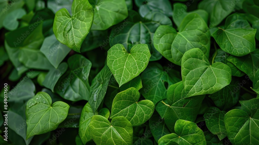 Abundant growth of green suji leaves in the yard for natural food coloring Abundant growth of green suji leaves in the yard for natural food coloring