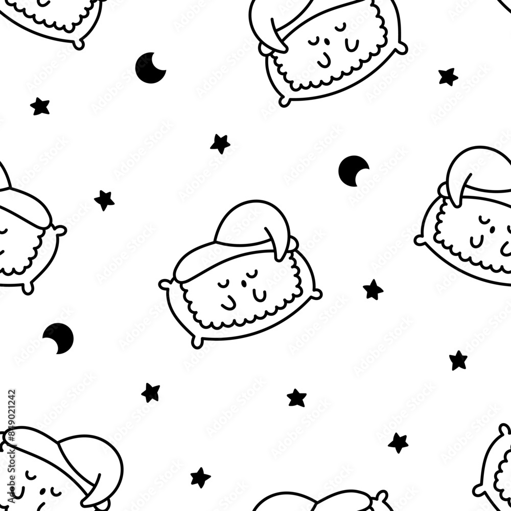 Funny kawaii sushi with cute faces. Seamless pattern. Coloring Page. Japanese traditional cuisine dishes characters. Hand drawn style. Vector drawing. Design ornaments. Funny kawaii sushi with cute faces. Seamless pattern. Coloring Page. Japanese traditional cuisine dishes characters. Hand drawn style. Vector drawing. Design ornaments.