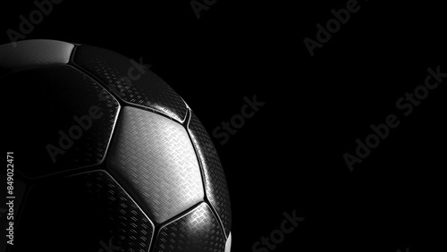 4k Video Football in the dark.Infinity Loop. ProRes 4444