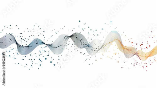 A scatter plot graph depicting the correlation between two financial variables, with data points forming a clear pattern.