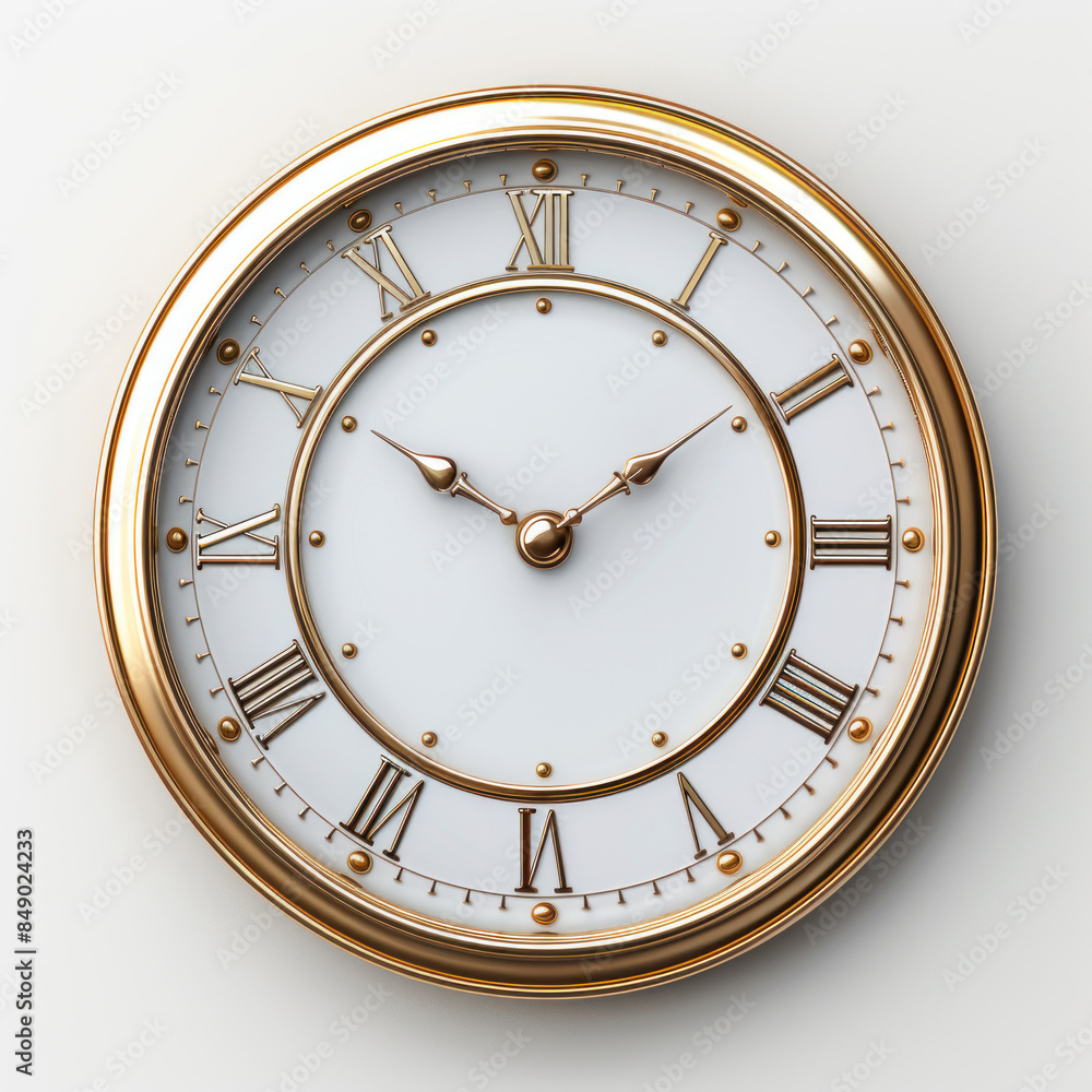 Fototapeta premium icon of a clock on a white background