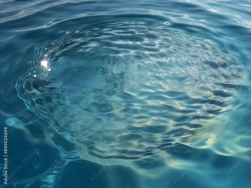 Realistic Water Surface with Ripples and Crystal-Clear Water Surface. Realistic Water Surface with Ripples and Crystal-Clear Water Surface.