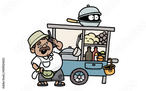 Bakso Seller Character RG