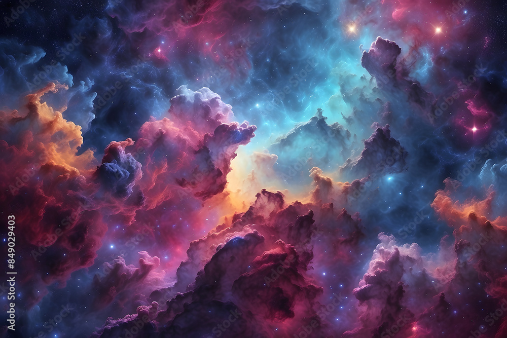 background with space, visualization of space background with space, visualization of space