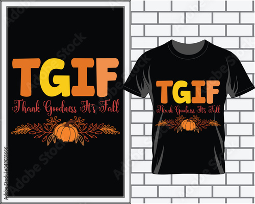 Fall Autumn t shirt design vector, autumn design, fall t shirt design photo