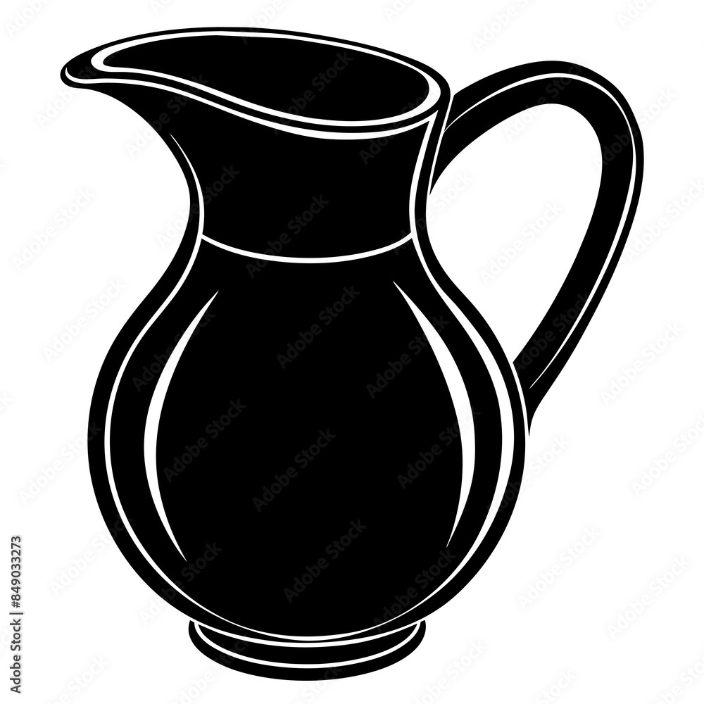 beautiful jug vector silhouette illustration svg file beautiful jug vector silhouette illustration svg file