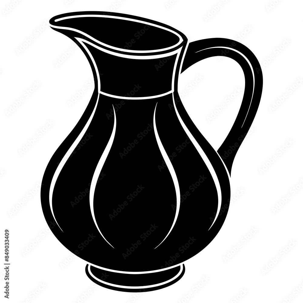 beautiful jug vector silhouette illustration svg file beautiful jug vector silhouette illustration svg file