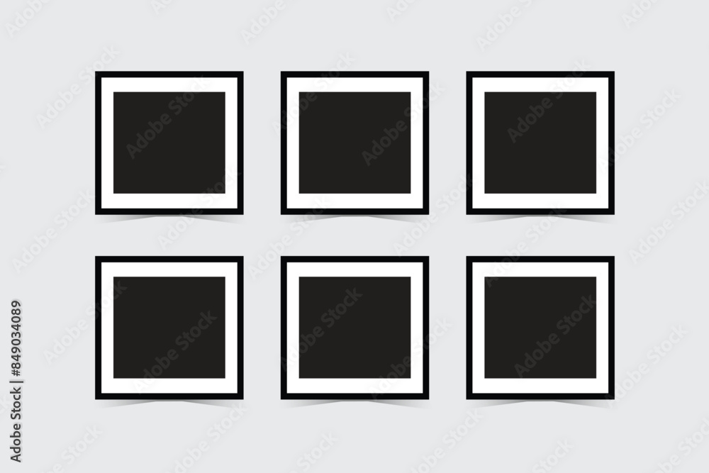 Creative moodboard or photo frame with leafs effect Creative moodboard or photo frame with leafs effect