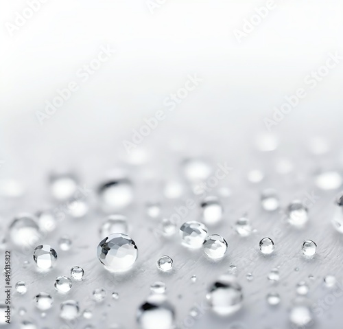 Wallpaper Mural drops of water, macro, drops, rain, liquid, texture, blue, bubble, wet, aqua, surface, dew, nature, droplet, glass, clean, clear Torontodigital.ca