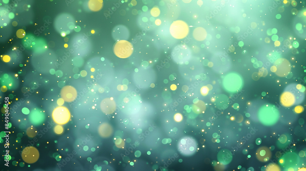a refreshing bokeh background using green and yellow light spots against a light backdrop a refreshing bokeh background using green and yellow light spots against a light backdrop