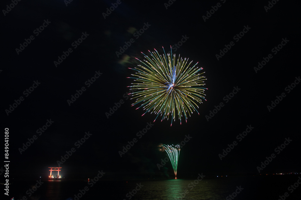 日本の夏の花火