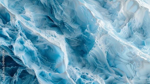 Wallpaper Mural Abstract fluid art featuring blue and white swirls creating a mesmerising and dynamic visual effect. Torontodigital.ca