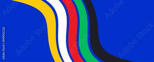 Germany 2024 euro soccer. Vector football-themed templates with colorful backgrounds, soccer balls, grass, trophy and team players. Layouts promote sports events, clubs, and championships