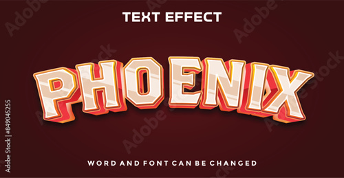 Phoenix editable text effect