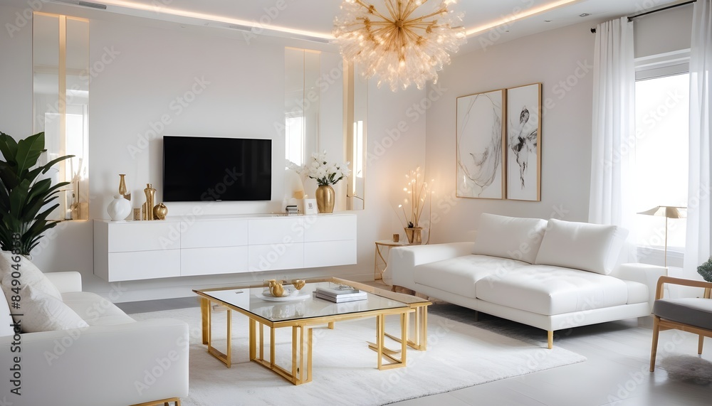 white and gold theme modern interior white and gold theme modern interior