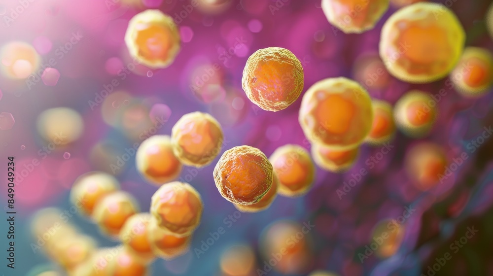 Streptococcus Pyogenes Bacteria. 3D Computer Illustration Of ...