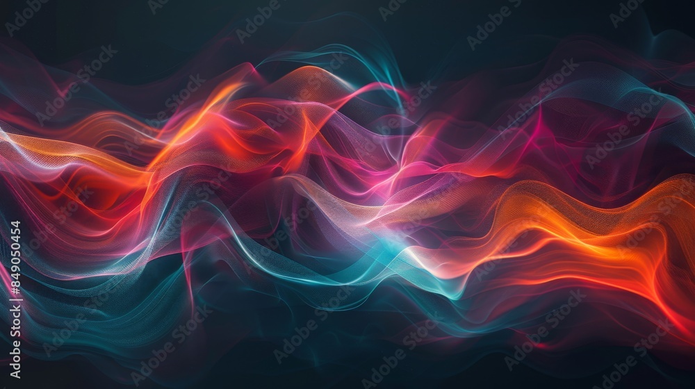 Abstract digital art with fluid swirls in metallic blue, purple, and pink Abstract digital art with fluid swirls in metallic blue, purple, and pink