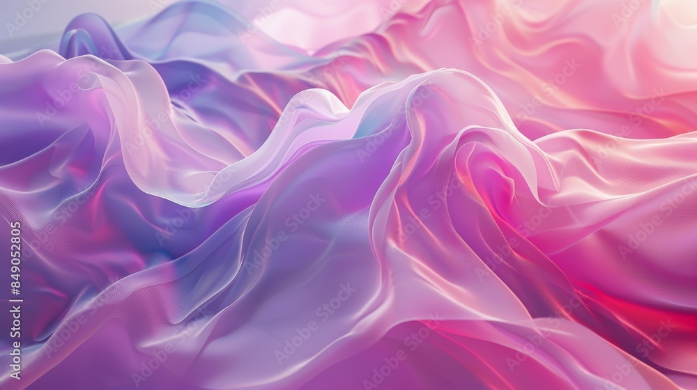 Fototapeta premium abstract background with a vibrant gradient from purple to pink and blue, exuding dynamic movement