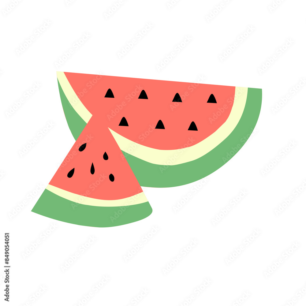 Slice Watermelon vector illustration Slice Watermelon vector illustration