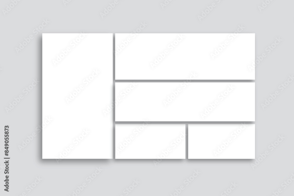 Photo collage template Mood board grid Vector design Photo collage template Mood board grid Vector design