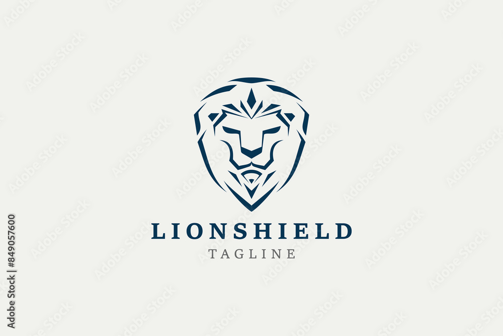 Lion Shield Logo Design Lion Shield Logo Design