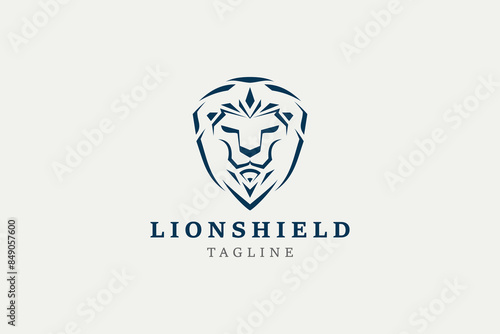 Lion Shield Logo Design