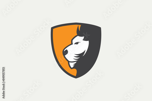 Lion Shield Logo Design