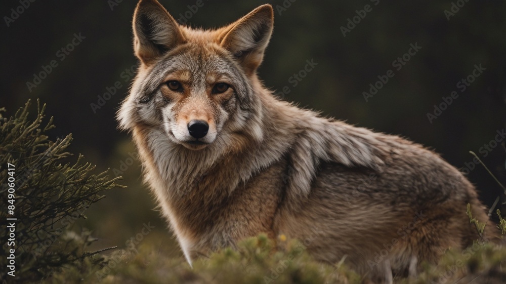coyote in a wild coyote in a wild