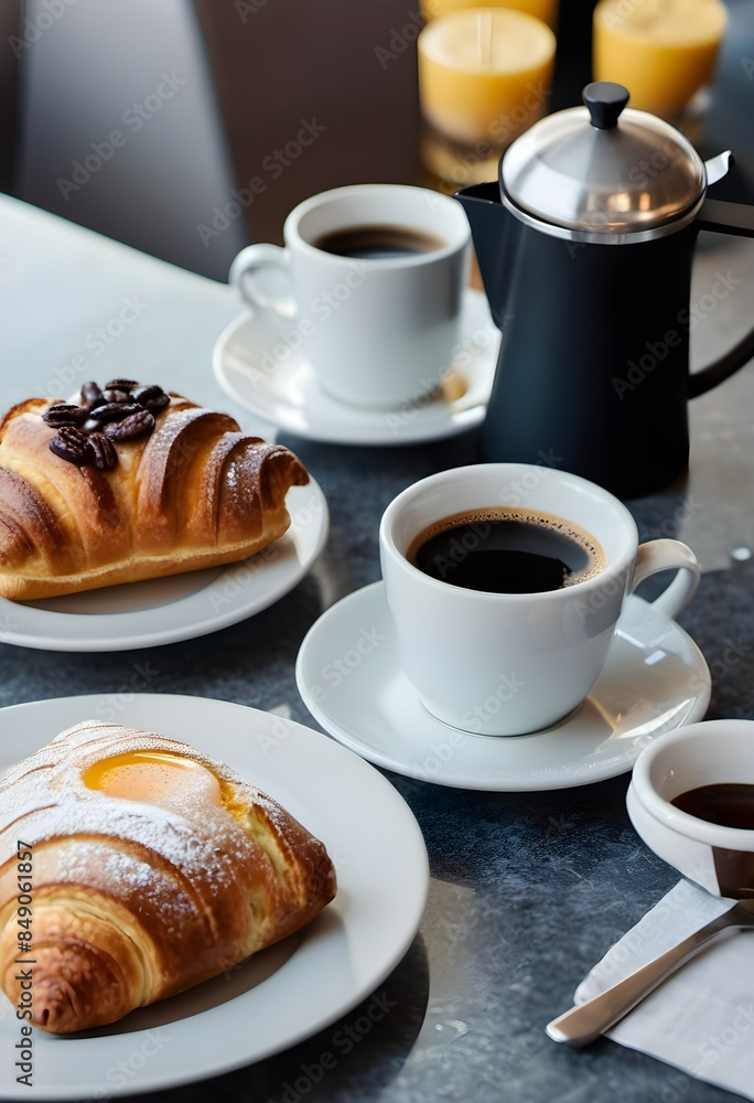 Sweet Morning Treats and Hot Coffee Sweet Morning Treats and Hot Coffee
