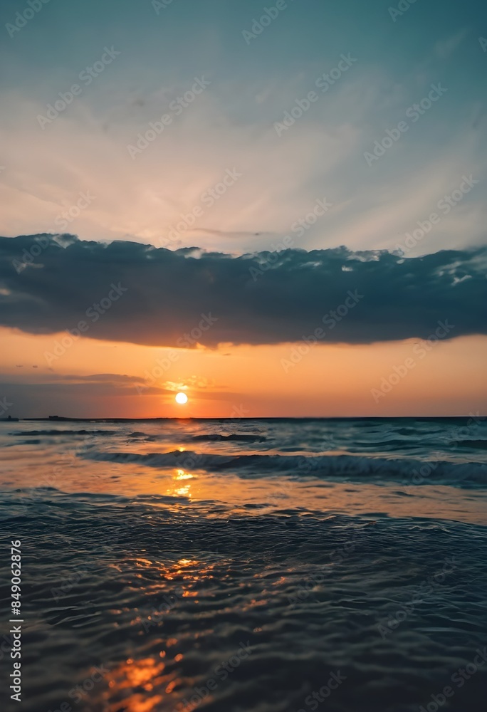 Idyllic Panoramic View of Tropical Sunset Idyllic Panoramic View of Tropical Sunset