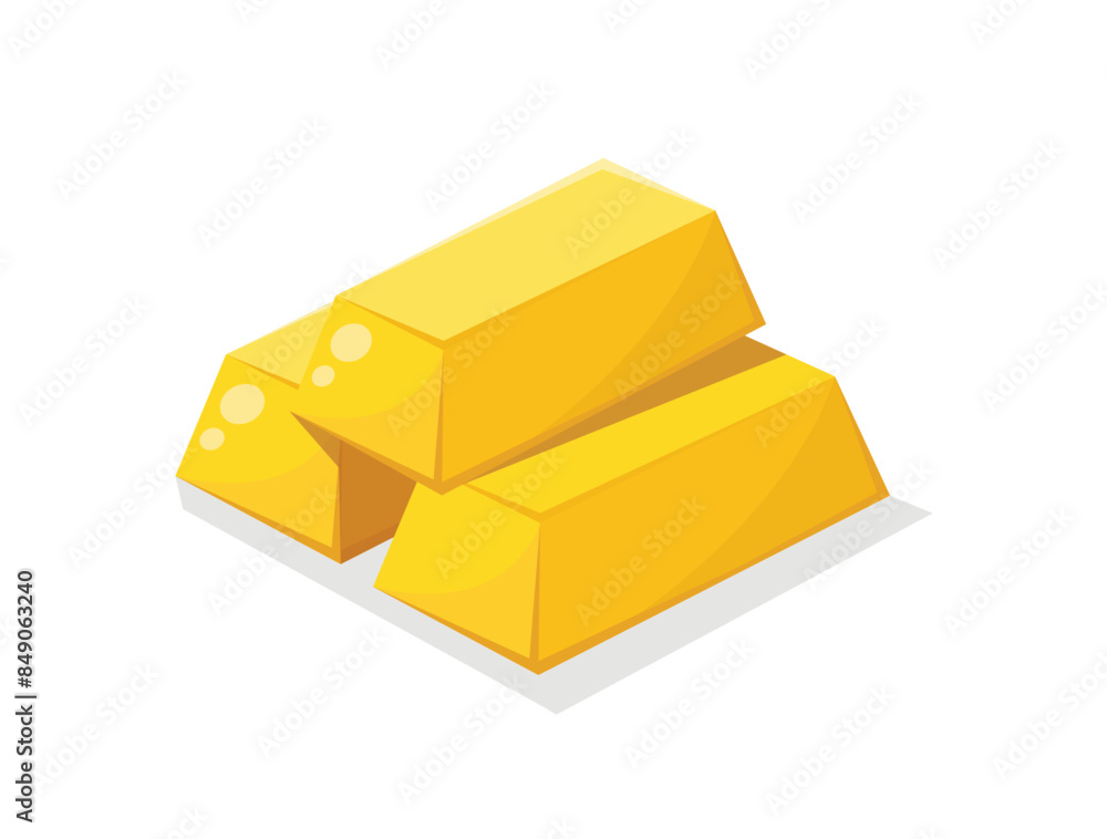 Stack of Gold bars vector illustration Stack of Gold bars vector illustration