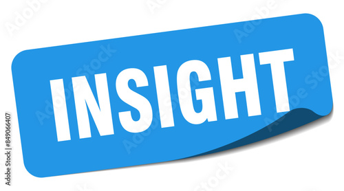 insight sticker. insight label