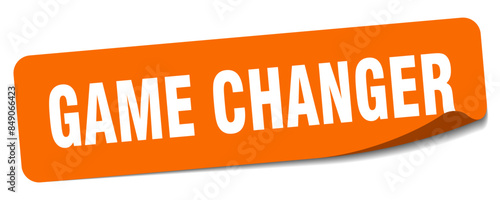 Bild auf Leinwand game changer sticker. game changer label