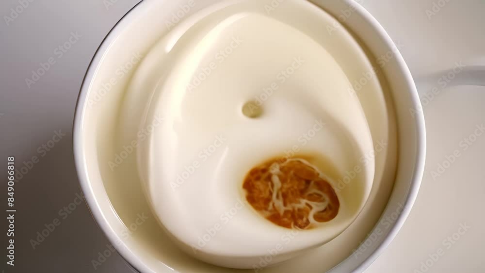 White Creamy Dip in Bowl Generative AI White Creamy Dip in Bowl Generative AI