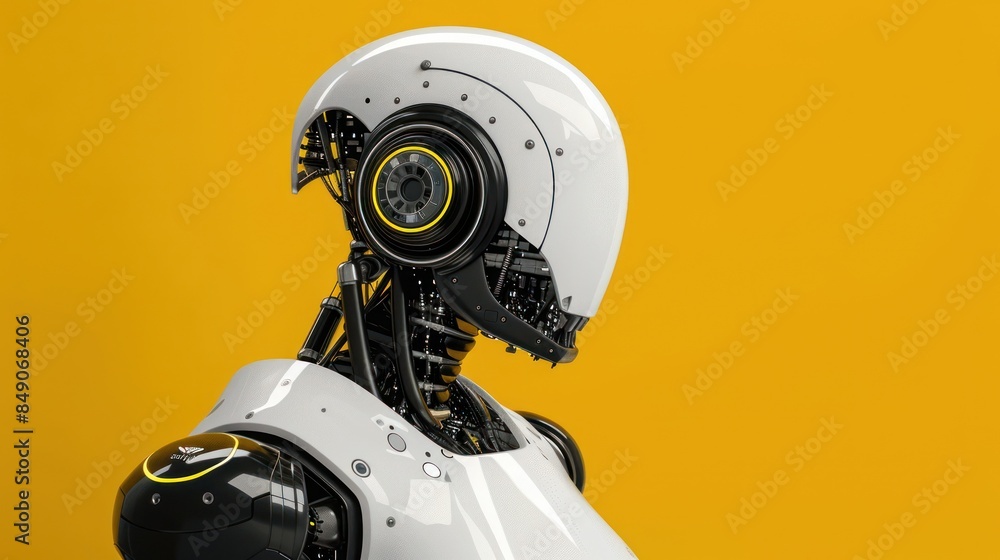 Minimalistic robot head with internal gears Minimalistic robot head with internal gears