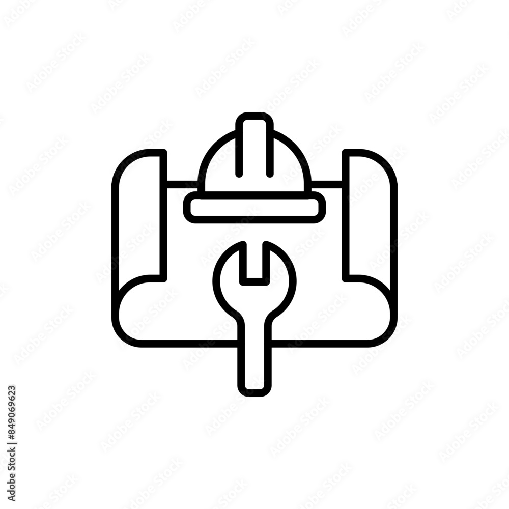 Industrial work outline icons, minimalist vector illustration ,simple transparent graphic element .Isolated on white background Industrial work outline icons, minimalist vector illustration ,simple transparent graphic element .Isolated on white background